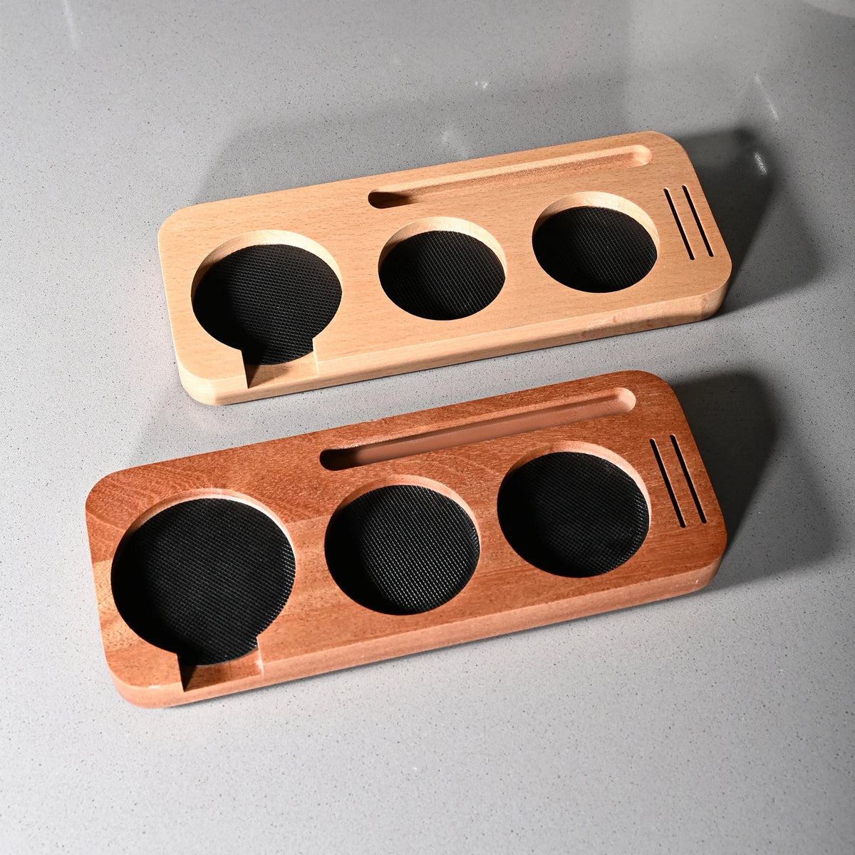 Solid Wood Coffee Tamper Station & Portafilter Holder 51/54/58mm Espresso Tamper Station PLUSH