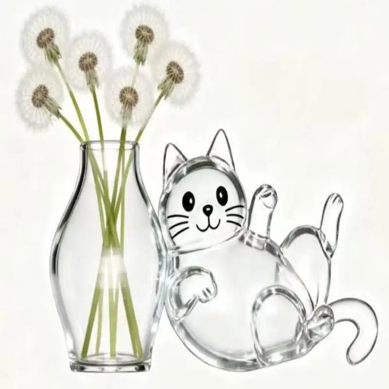 Transparent Cat Magnetic Storage Box – Pet Fur & Whisker Keepsake Pet Keepsake Storage PLUSH D