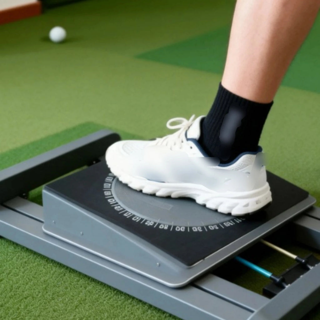 Golf Swing Footwork Trainer with Rotational Disc & Feedback Golf Swing Trainer PLUSH