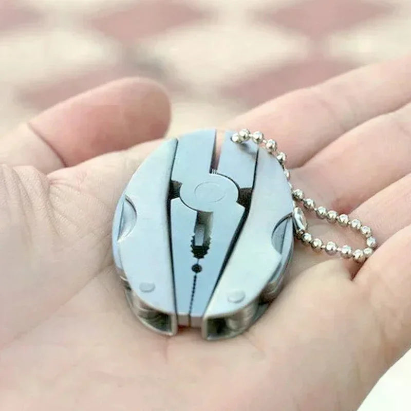 Mini Multitool Pliers Keychain – Stainless Steel EDC Tool Multitool Keychain PLUSH