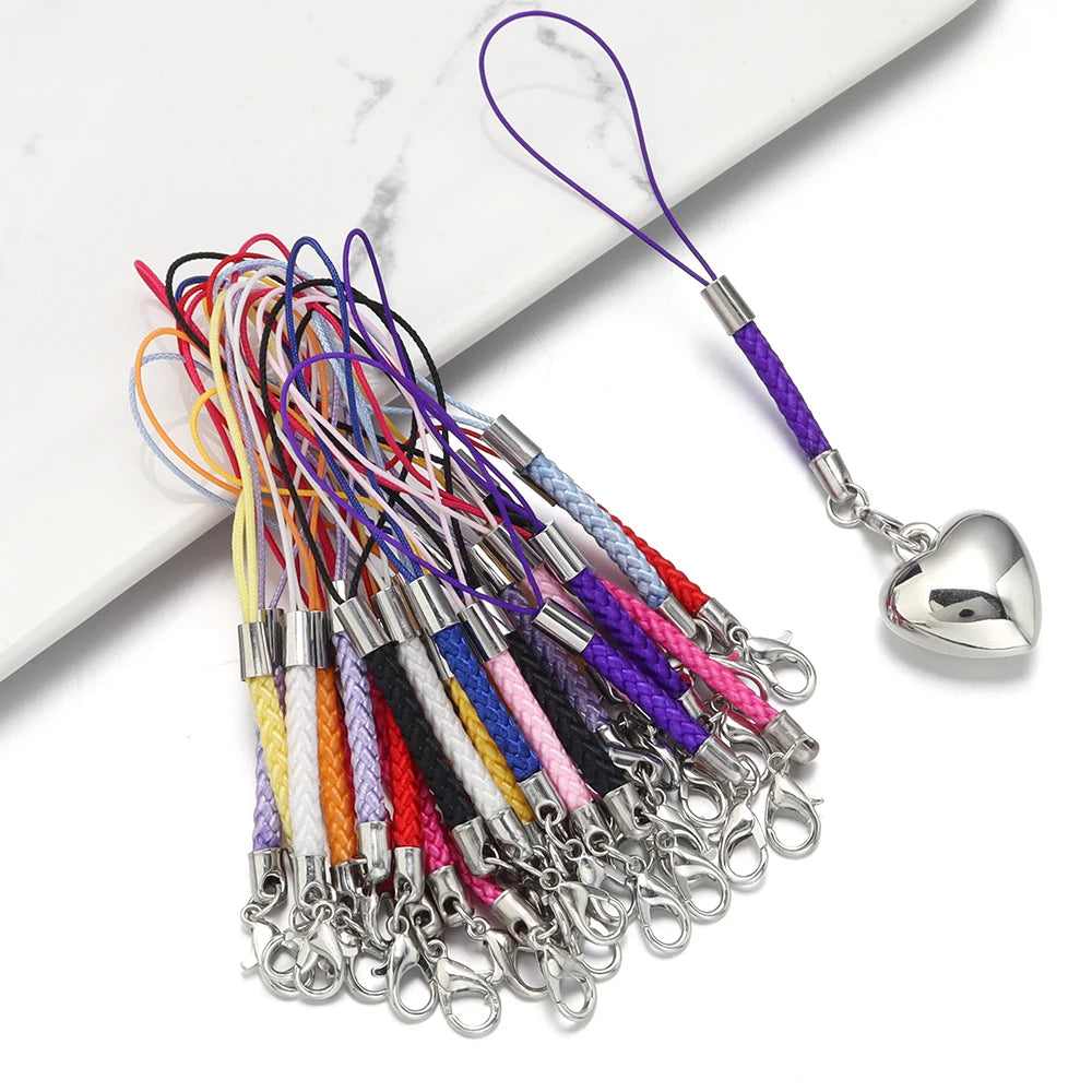 10pcs Braided Keychain Lanyard Cords with Lobster Clasps DIY Keychain Lanyard Cord PLUSH