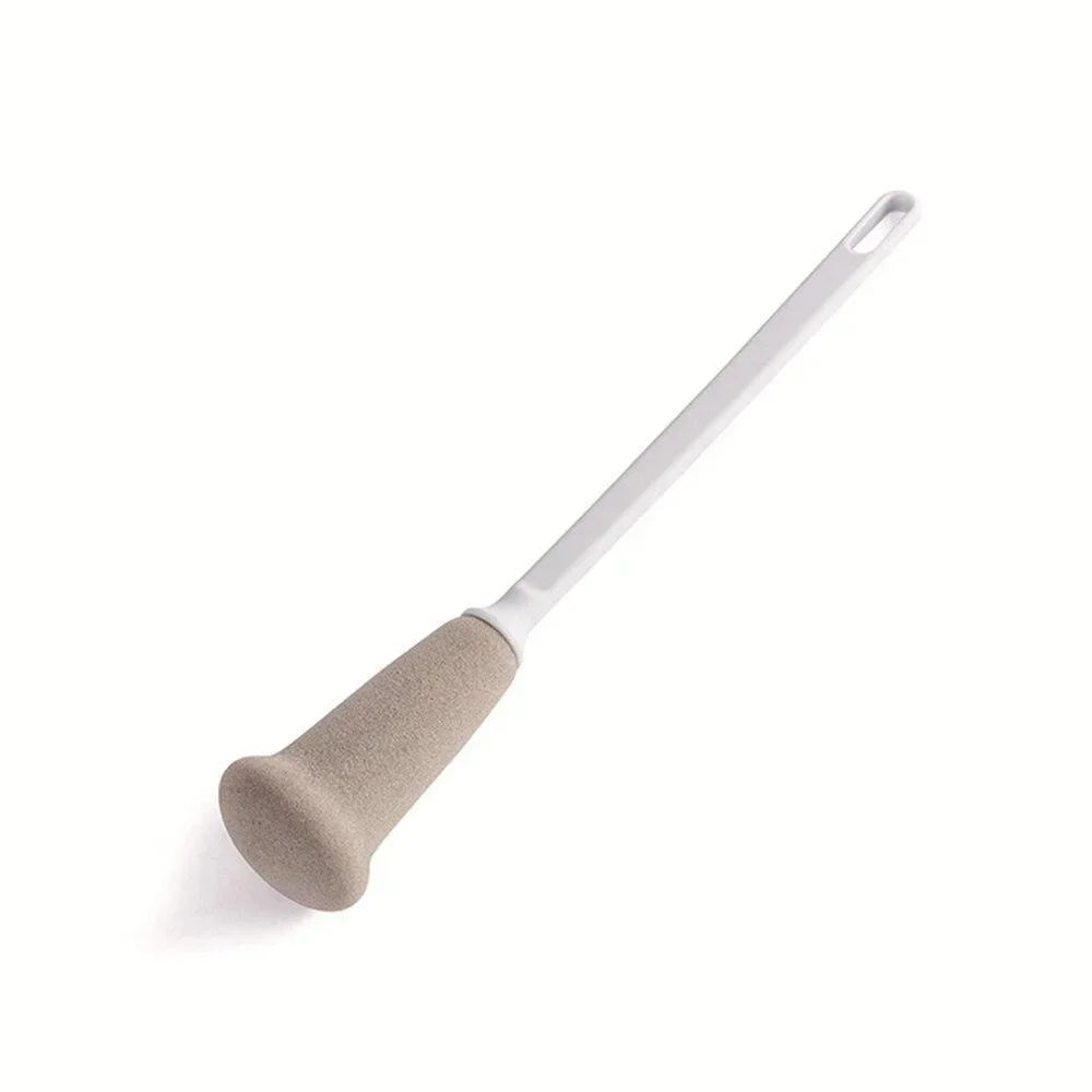 Long Handle Sponge Bottle Brush – Kitchen Cleaning Tool Bottle Cleaning Brush PLUSH Light Grey L