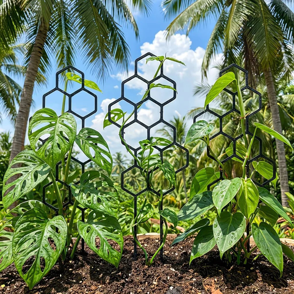 Plant Trellis Rustproof Plastic Support for Vines & Flowers Plant Trellis PLUSH