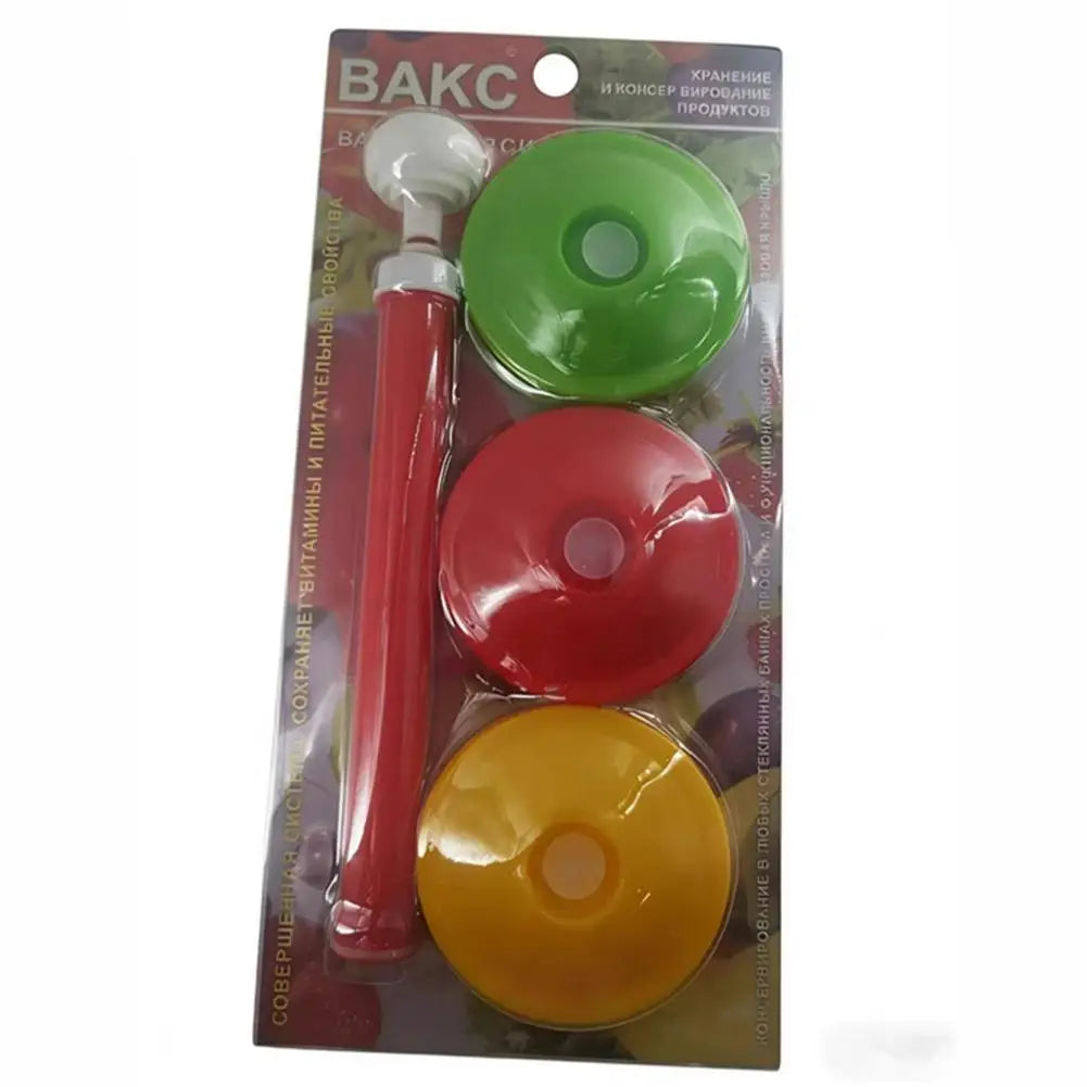 85mm Manual Vacuum Sealer Lids for Mason Jars – 3-Pack Vacuum Sealer Lids PLUSH A