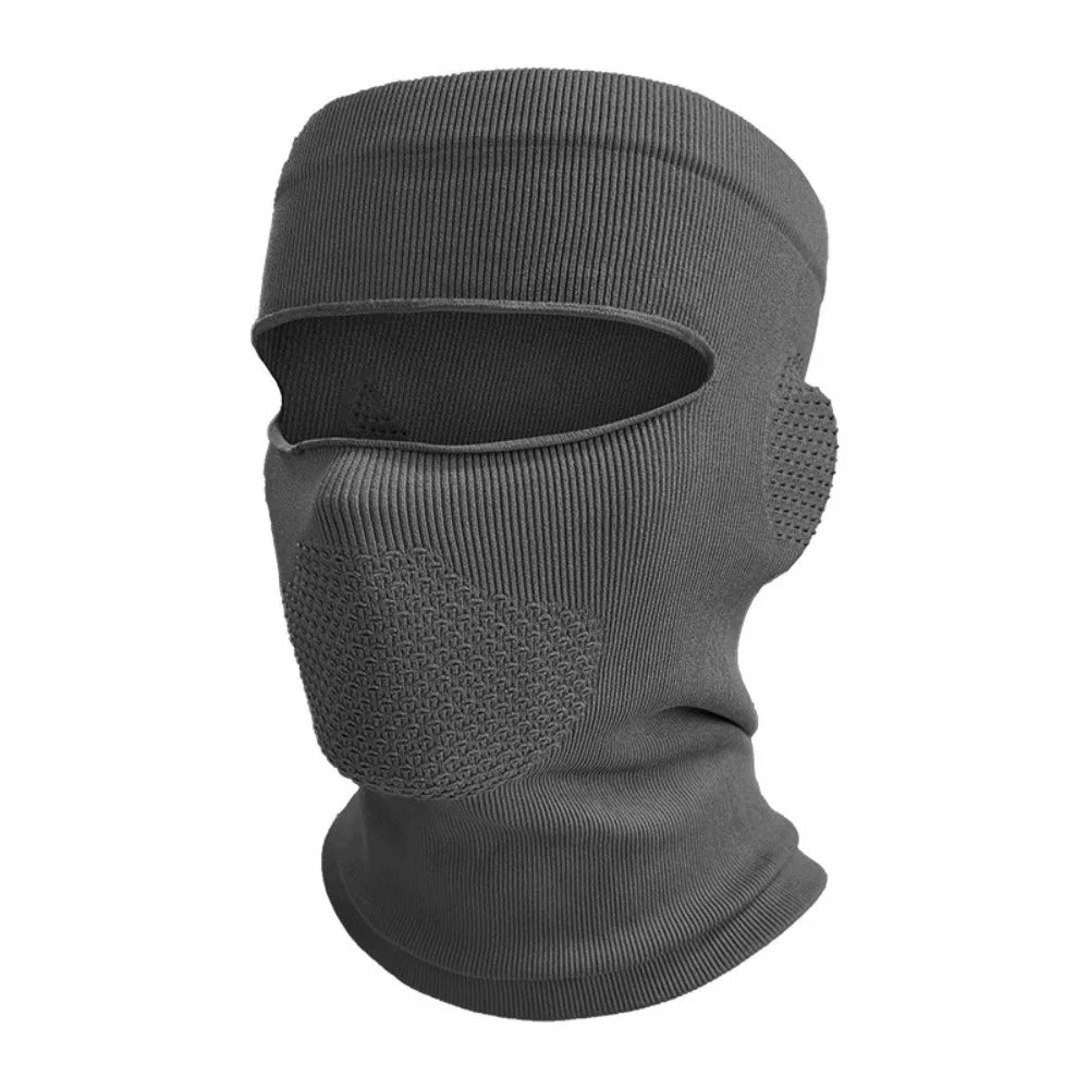 Elastic Windproof Cycling Face Mask – Breathable Warm Cover Cycling Face Mask PLUSH Grey
