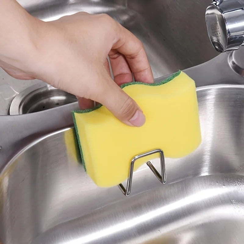 Stainless Steel Sink Sponge Holder – Inner Wall Mount Sink Sponge Holder PLUSH