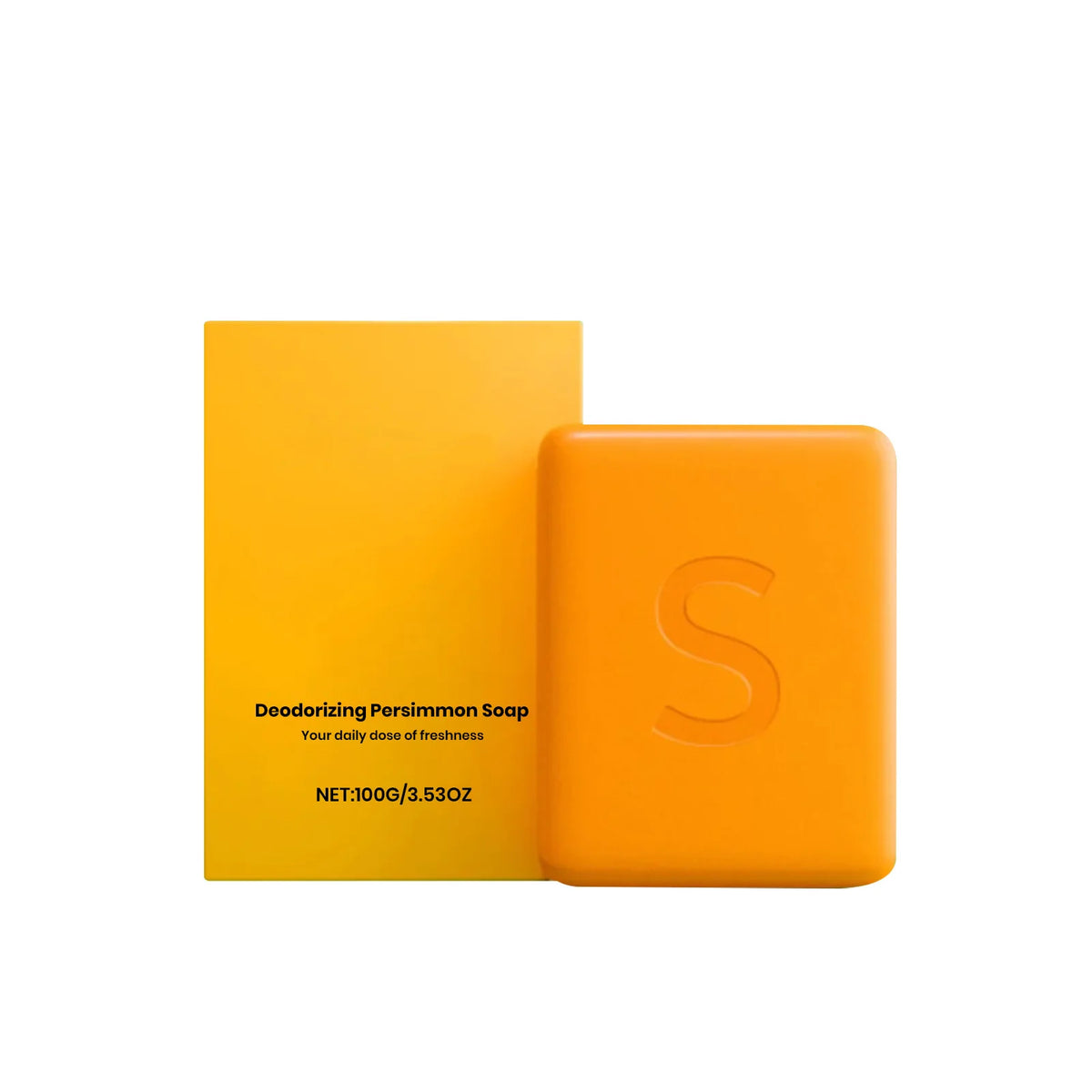 Persimmon Bath Soap Bar – Moisturizing & Rich Foam | 100g Bath Soap Bar PLUSH 100g Boxed x5pcs