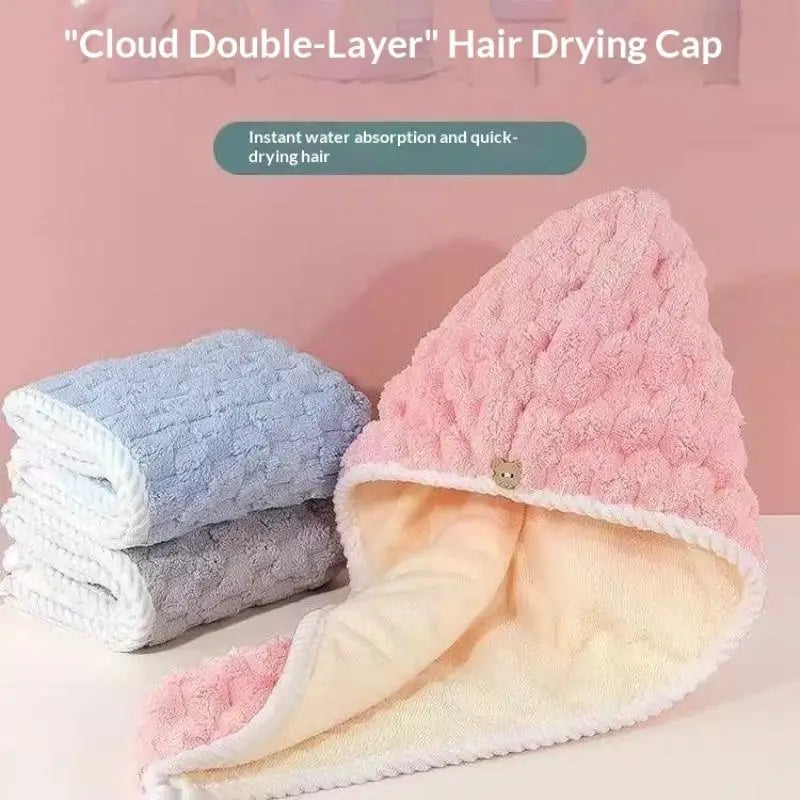 Women's Thickened Absorbent Dry Hair Cap | Quick Drying Dry Hair Cap PLUSH