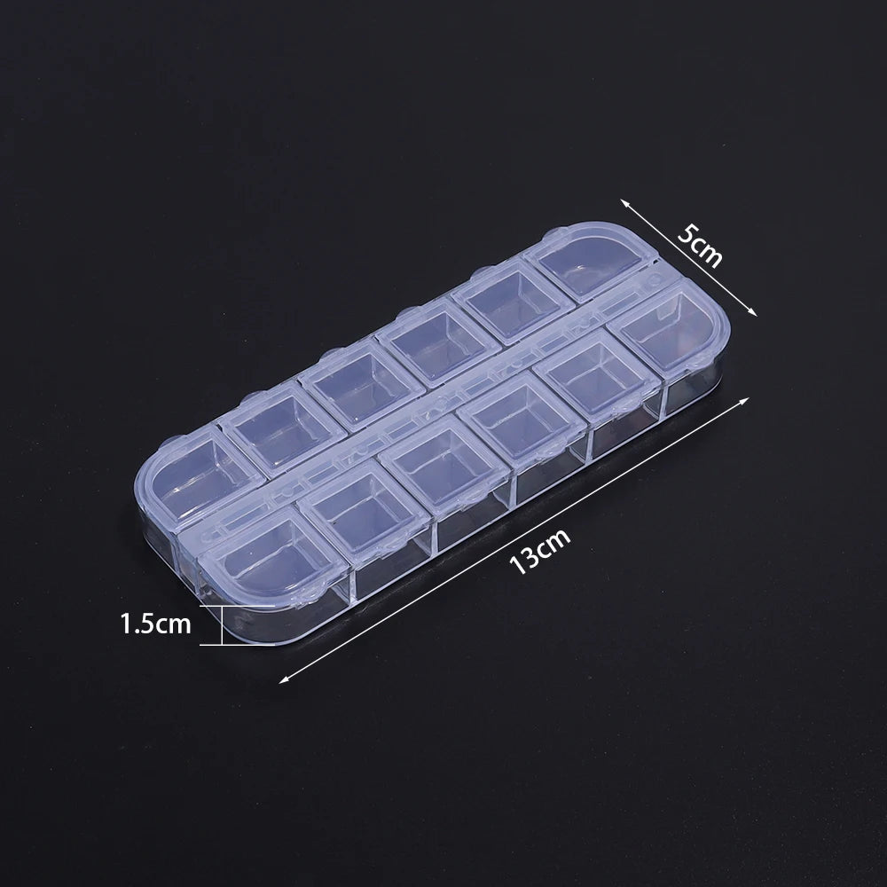 Transparent Plastic Jewelry Storage Box | Adjustable Organizer Jewelry Storage Box PLUSH Style 7