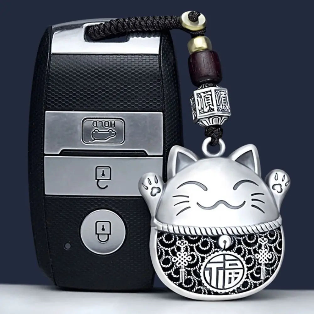 Maneki Neko Lucky Cat Key Chain – Chinese Style Charm Pendant Charm Key Chain PLUSH