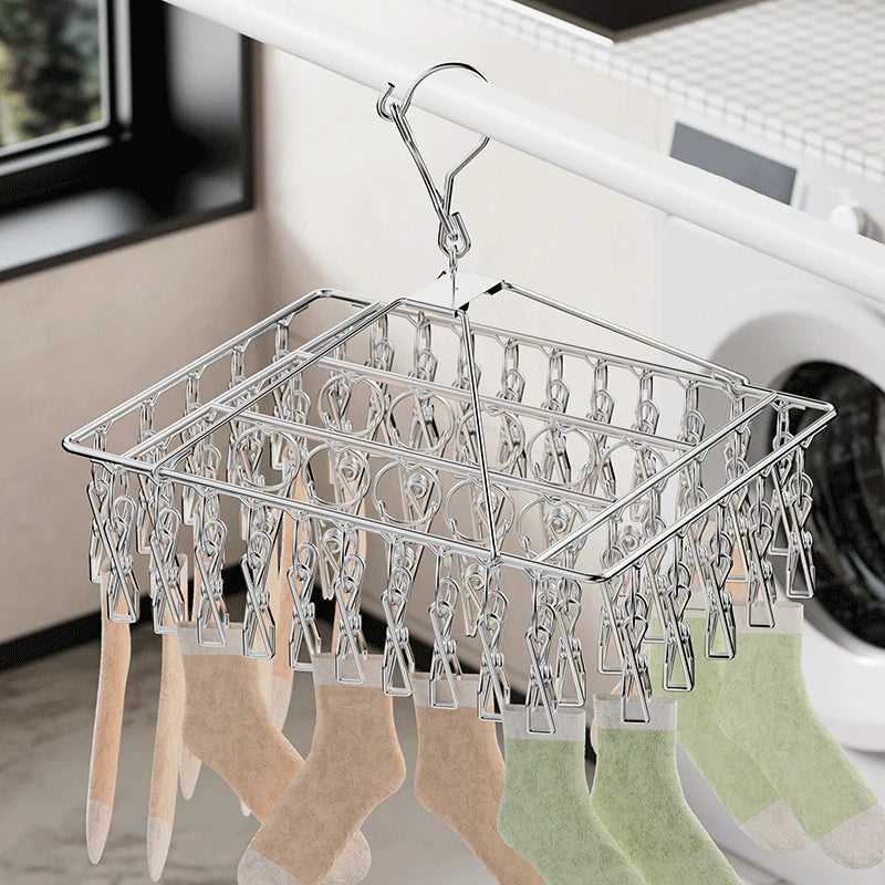 Steel Windproof Clothespins – Anti-Slip Laundry Pegs for Outdoor Use Laundry Clothespins PLUSH