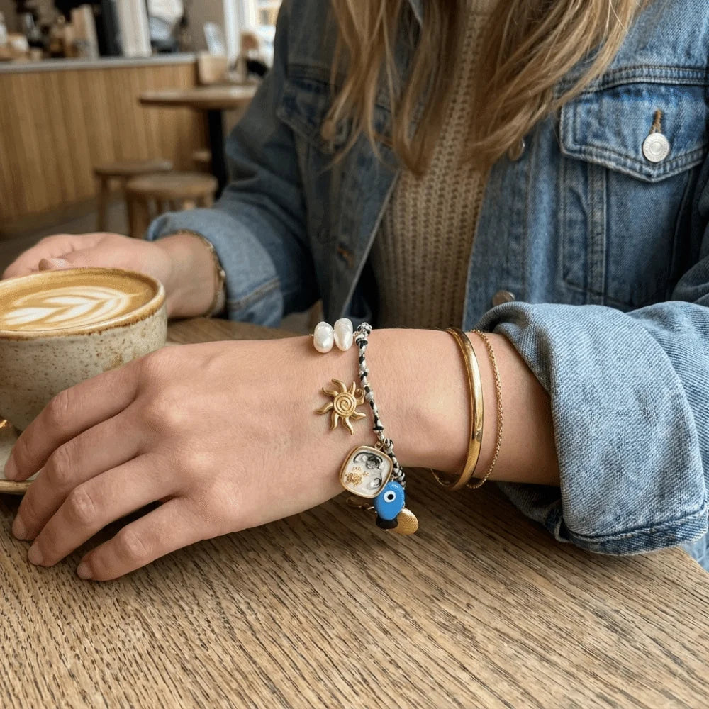 Ocean Style Stainless Steel Bracelet – Starfish Shell Charm Charm Bracelet PLUSH