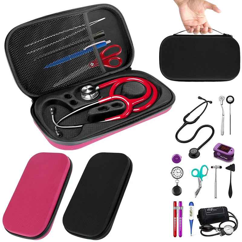 EVA Hard Stethoscope Case – Shockproof Carrying & Storage Box Stethoscope Carrying Case PLUSH