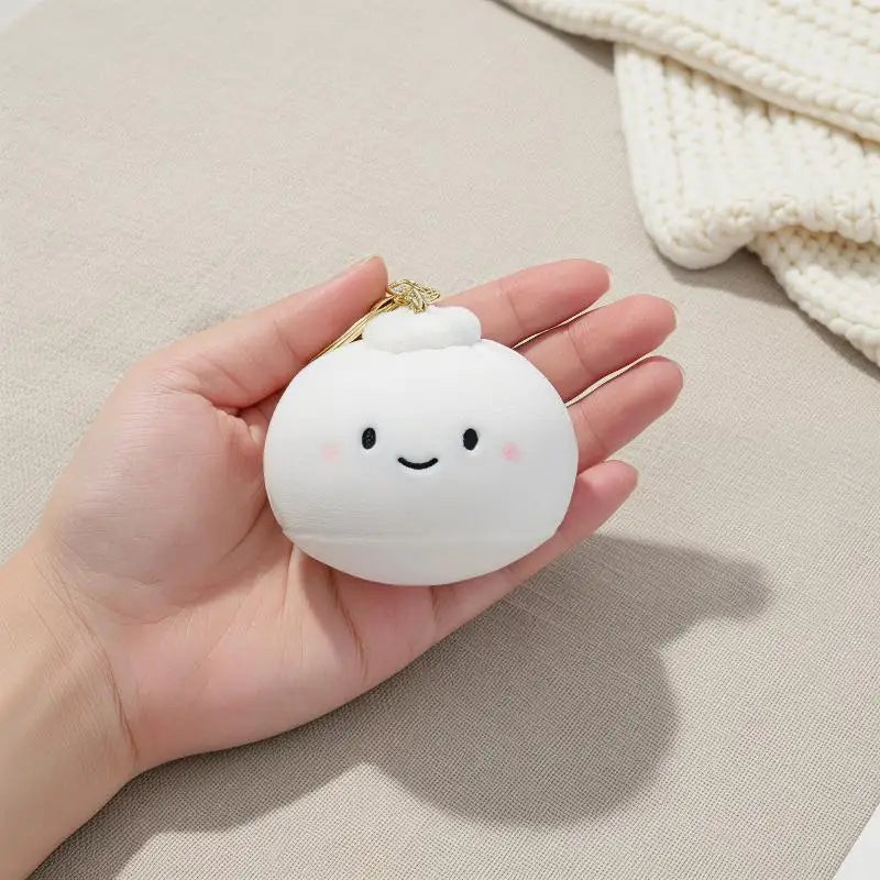 Dim Sum Plush Keychain – Cute Steamed Bun Bag Charm Plush Keychain PLUSH