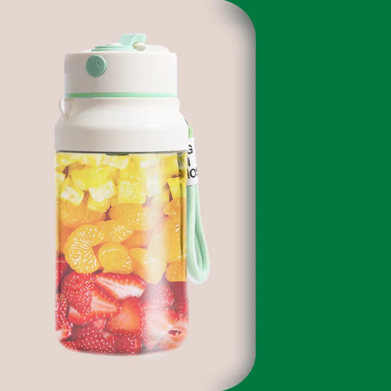 Portable Mini Blender USB Rechargeable Personal Smoothie Maker Personal Blender PLUSH Green