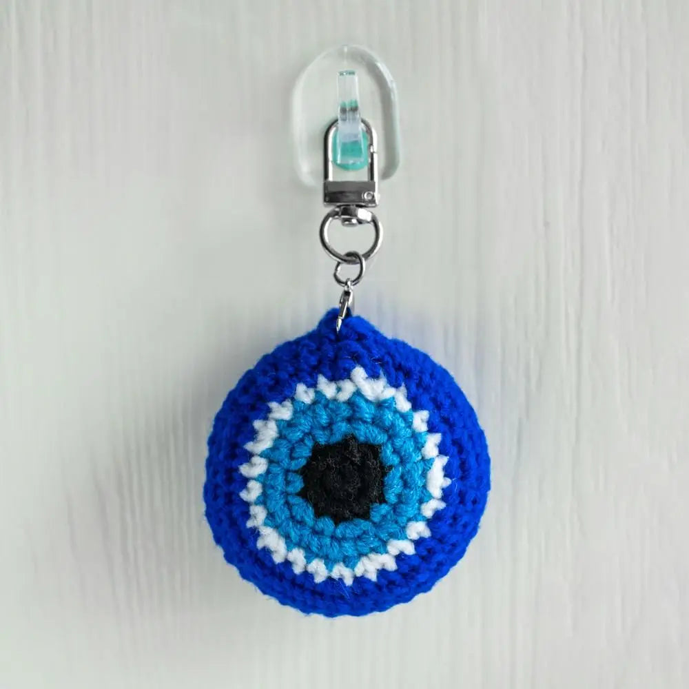 Lucky Eye Keychain Blue Evil Eye Tassel Car Charm Pendant Evil Eye Keychain PLUSH