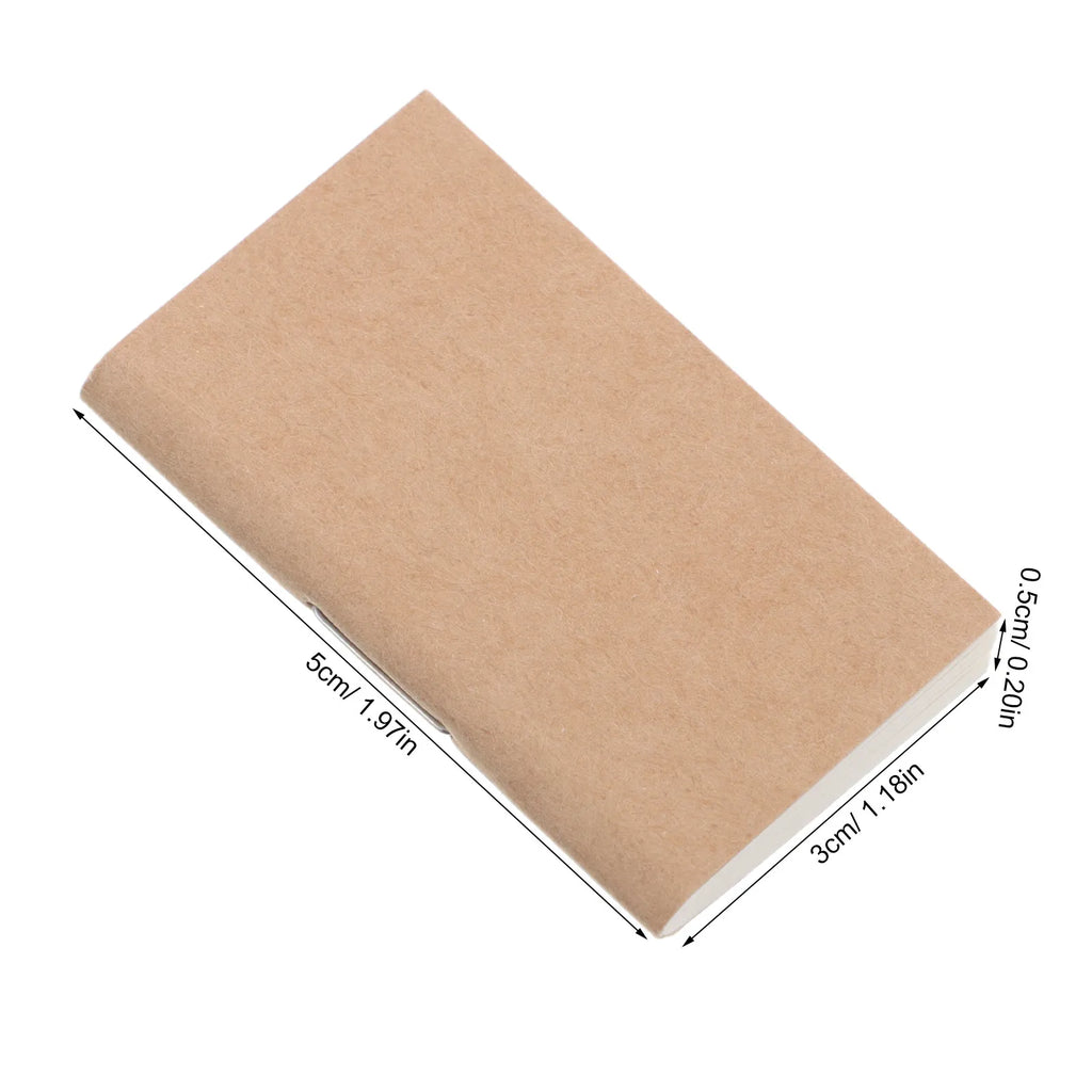 4-Pack Mini Pocket Notebook Kraft Paper Inserts – Blank Refills Pocket Notebook Refills PLUSH