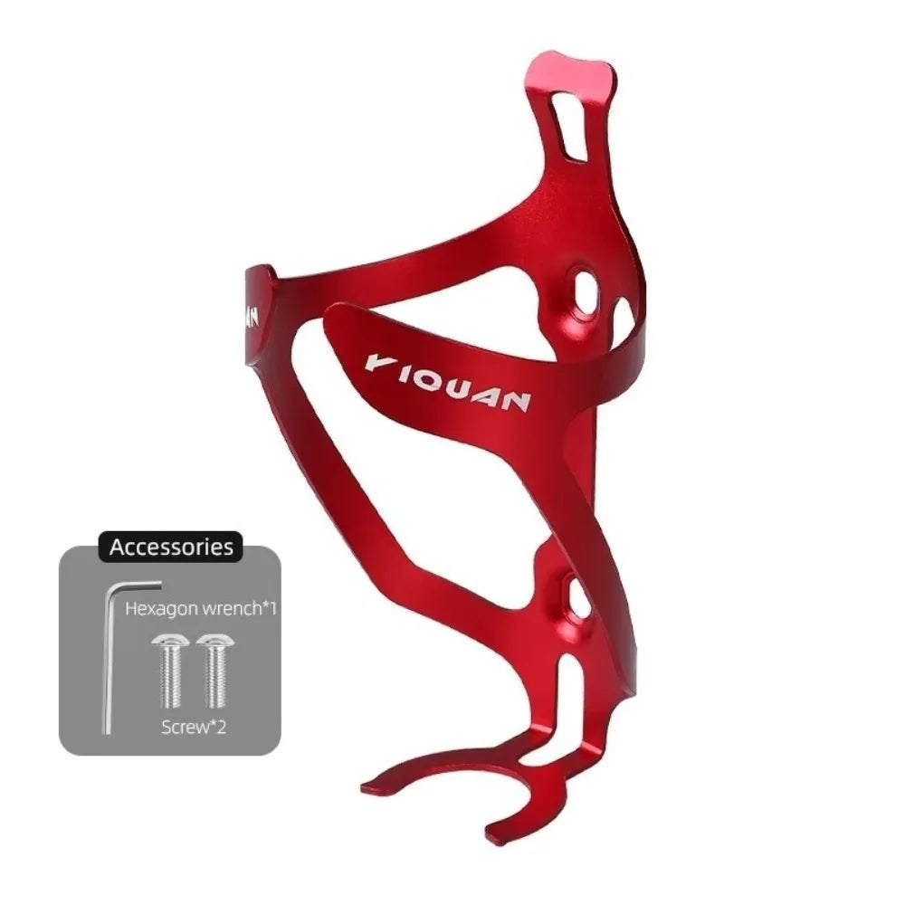 Ultralight Aluminum Bike Bottle Cage – Universal Water Mount Bike Bottle Cage PLUSH Red