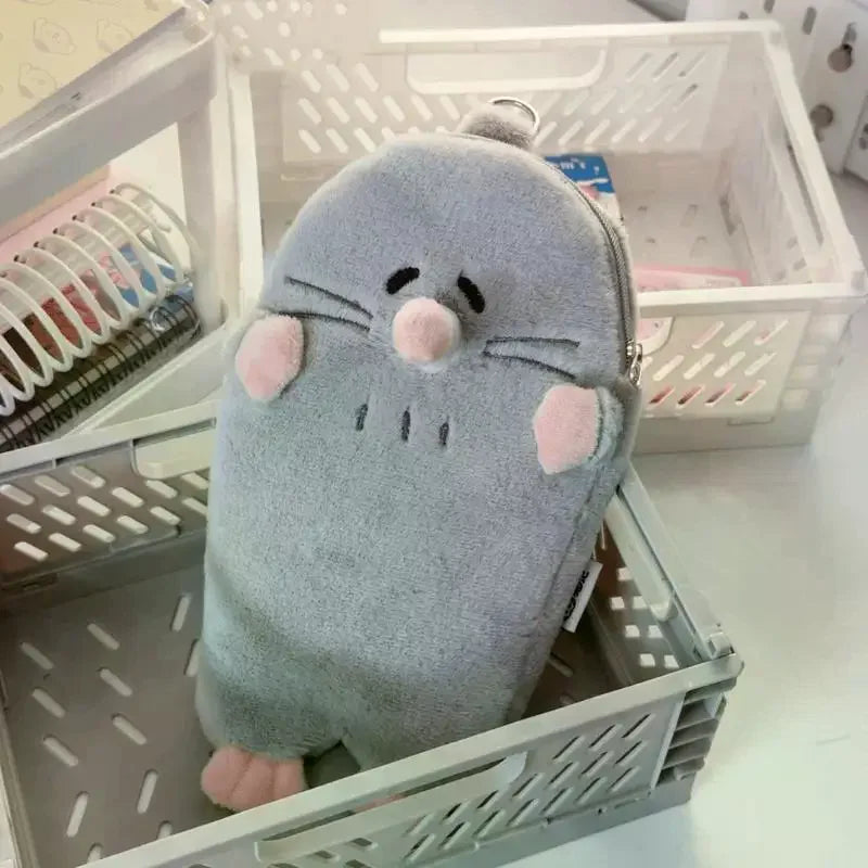Large Capacity Cute Animal Plush Pencil Case – School & Gift Plush Pencil Case PLUSH