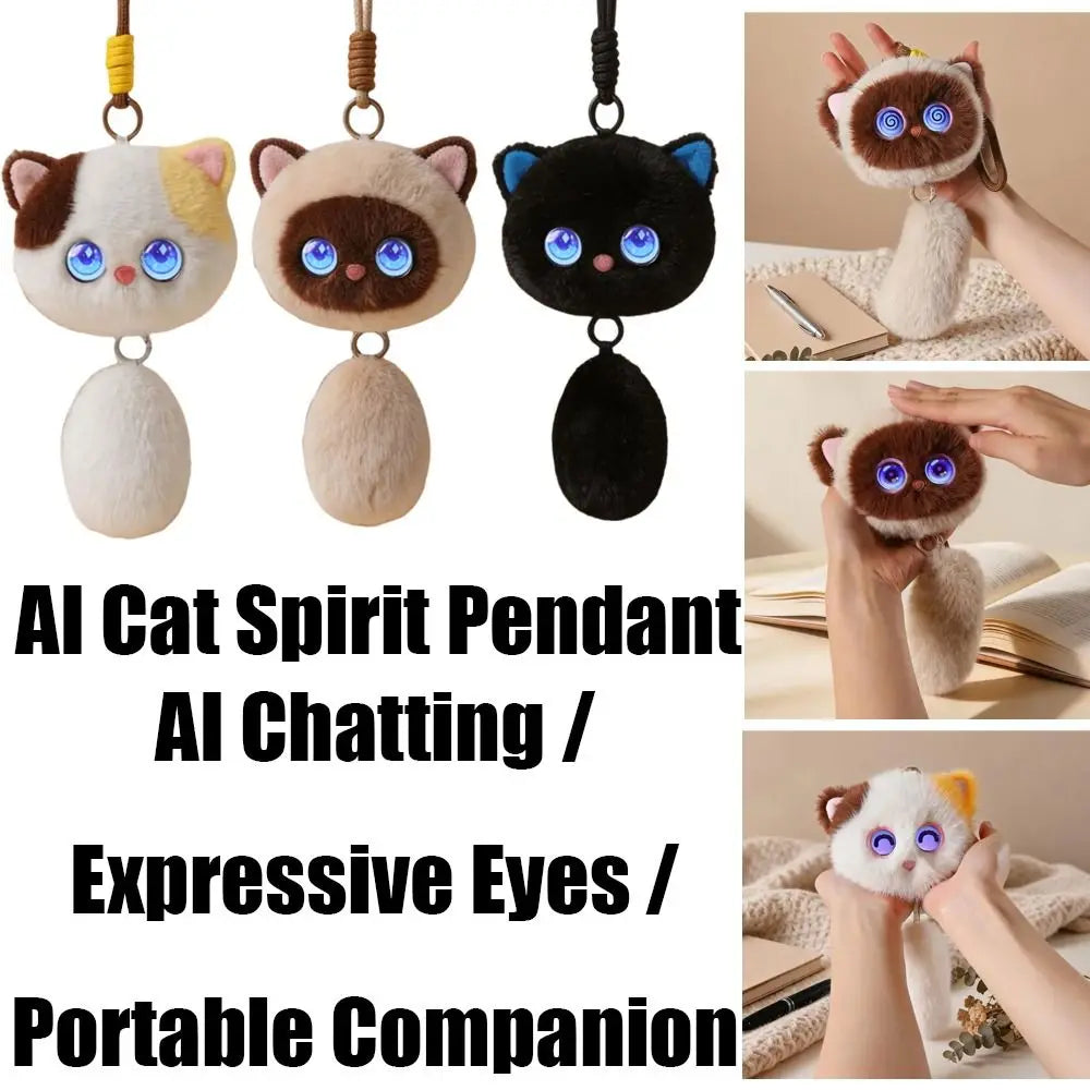 AI Interactive Cat Plush Pendant – Smart Voice Companion AI Plush Toy PLUSH
