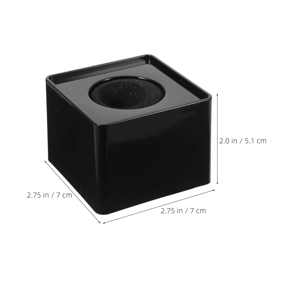 Microphone Flag Cube 6-Pack – Interview Mic Logo Stand | Foxnovo Mic Flag Cube PLUSH black