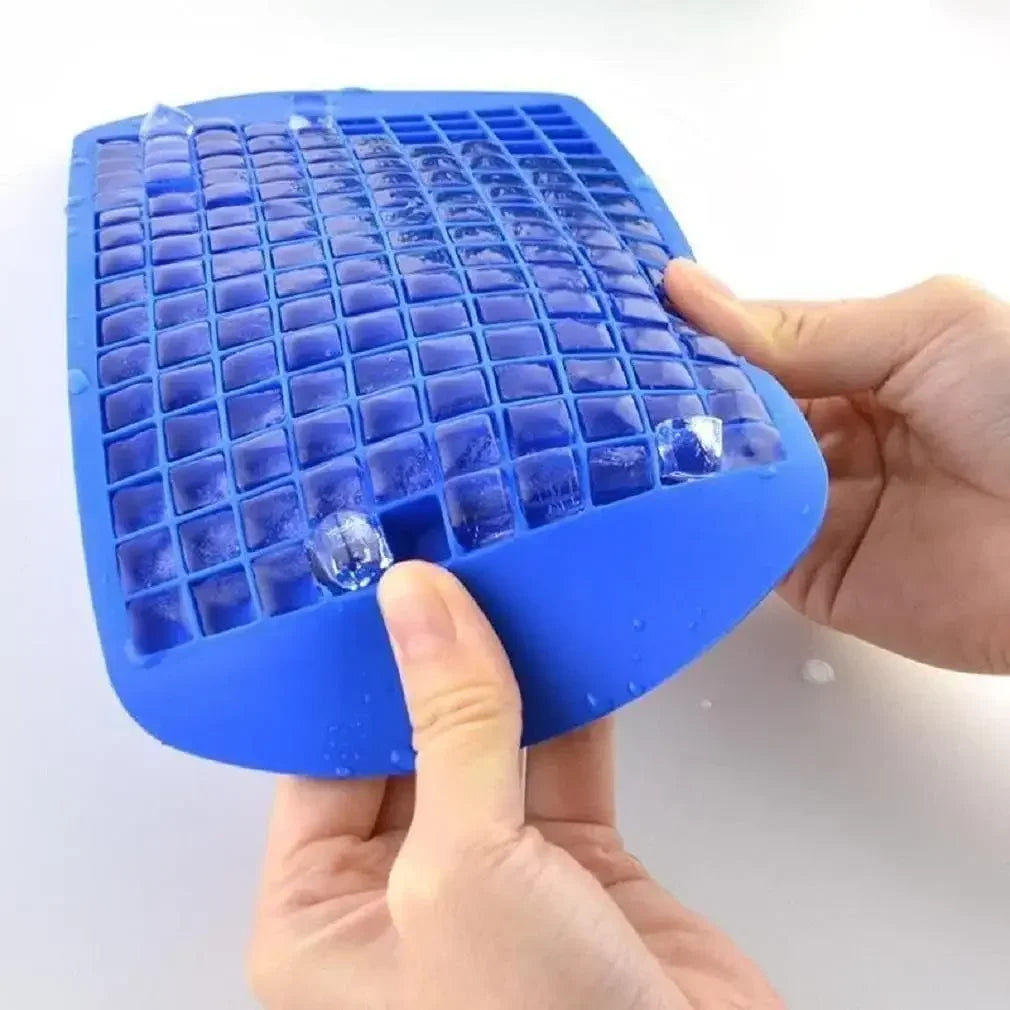 Silicone Mini Ice Cube Trays – 160 Tiny 1cm Stackable Molds Ice Cube Tray PLUSH