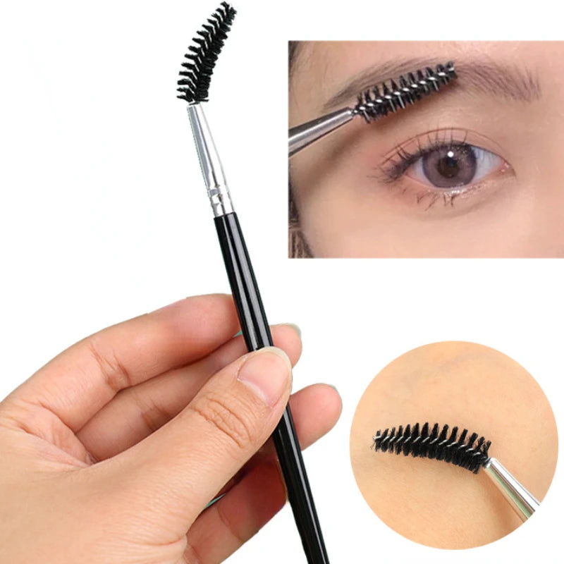 Double-Headed Eyebrow Brush & Eyelash Comb | Makeup Tool Eyebrow Makeup Brush PLUSH Default Title