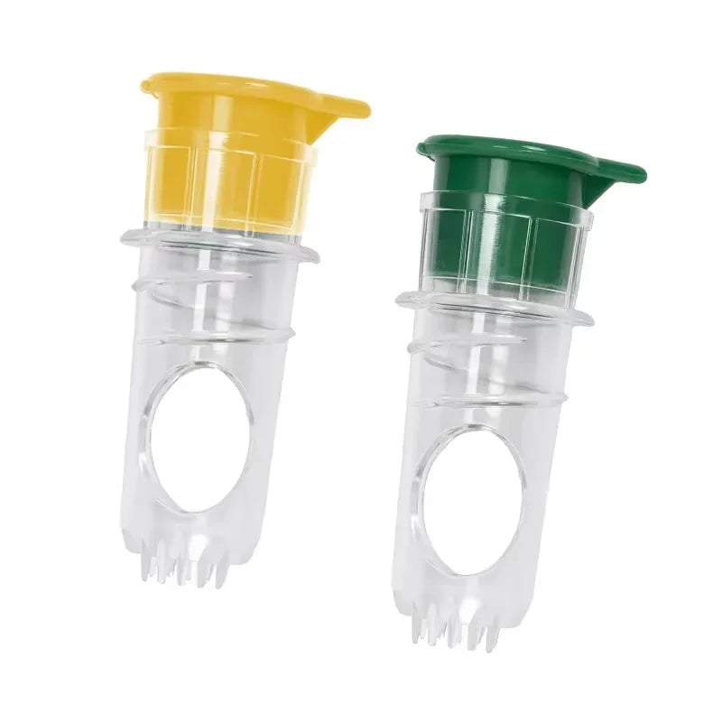 Manual Citrus Juicer – Portable Mini Lemon & Lime Squeezer Manual Citrus Juicer PLUSH Green and Yellow