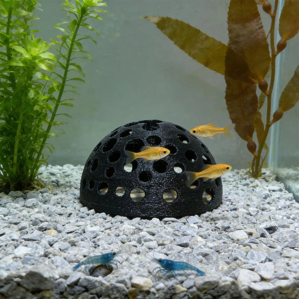 Resin Aquarium Shrimp Breeding Cave – Fish Hiding Shelter Aquarium Cave Decor PLUSH