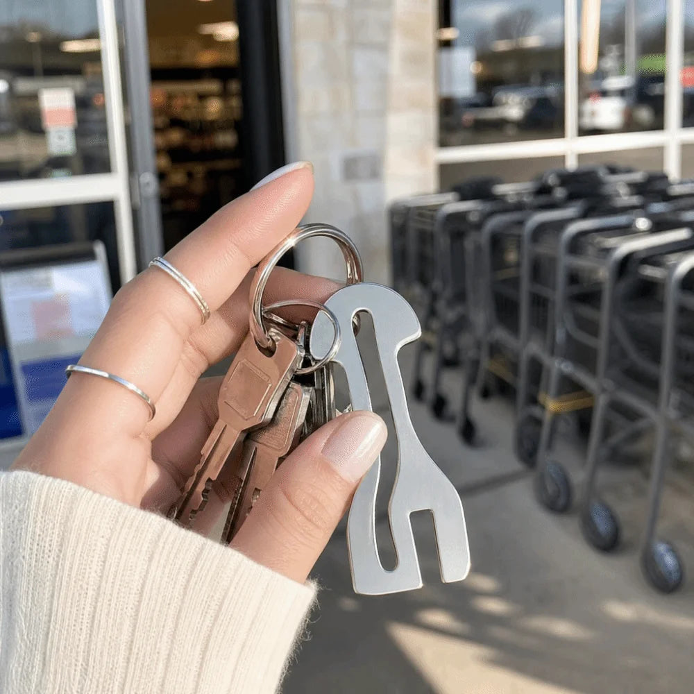 Alloy Shopping Cart Token Keychain – Trolley Coin Keyring Cart Token Keychain PLUSH