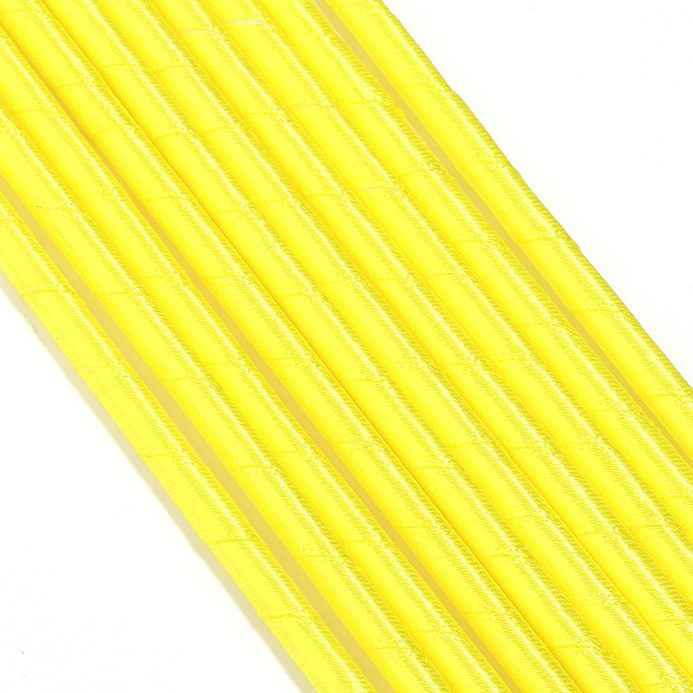 10pcs Fairy Magic Wand Ribbon Pole – Princess Party Props Costume Prop Wand PLUSH yellow dia 6.3mm 32cm