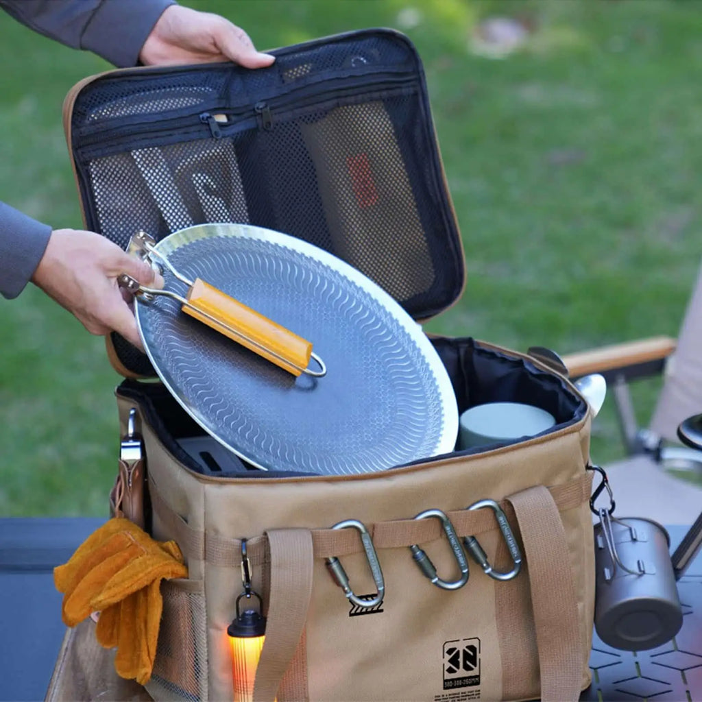 30L Waterproof Foldable Camping Storage Bag | Picnic Organizer Camping Storage Bag PLUSH