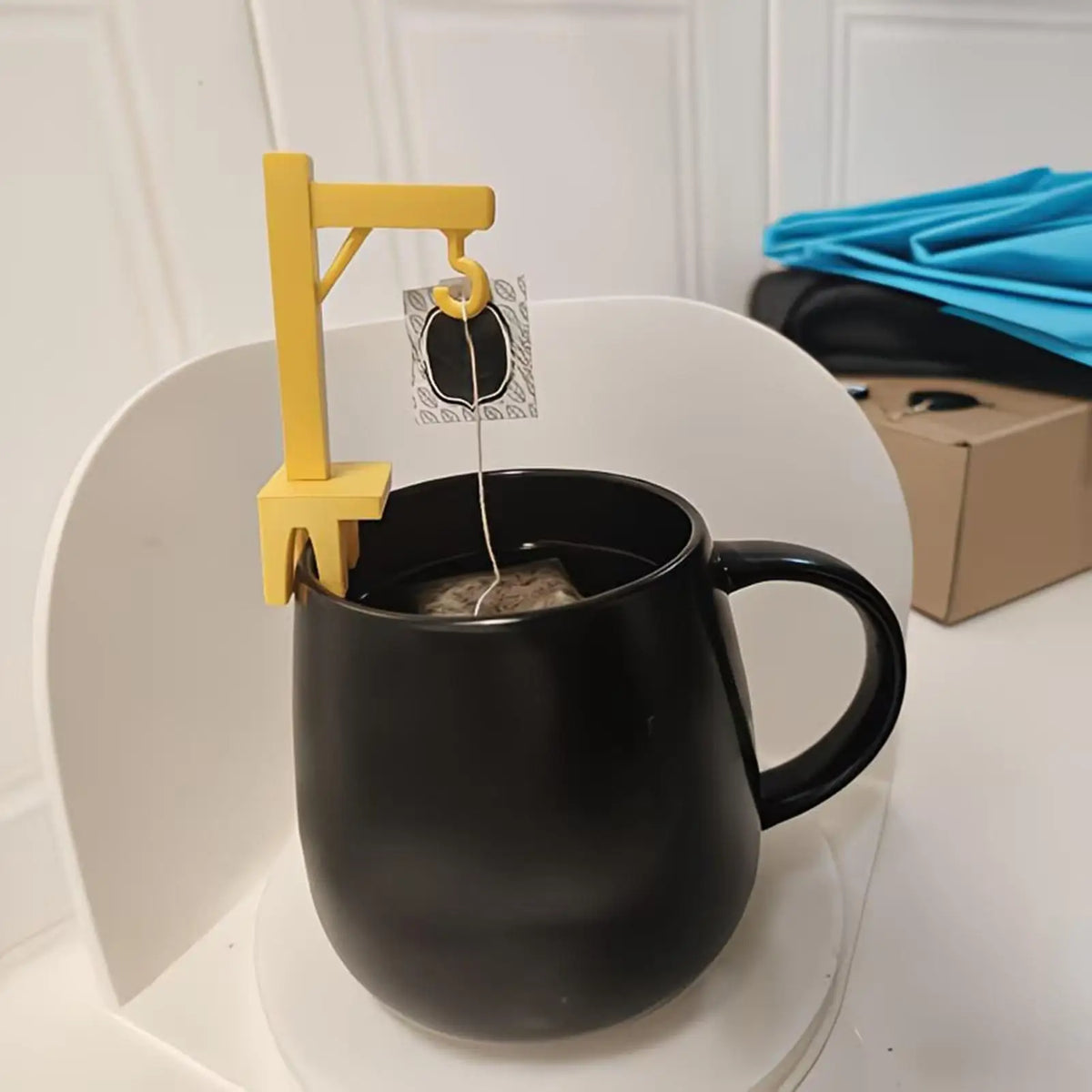 Crane Tea Bag Holder Clip – Cute Silicone Mug Accessory Tea Bag Clip PLUSH