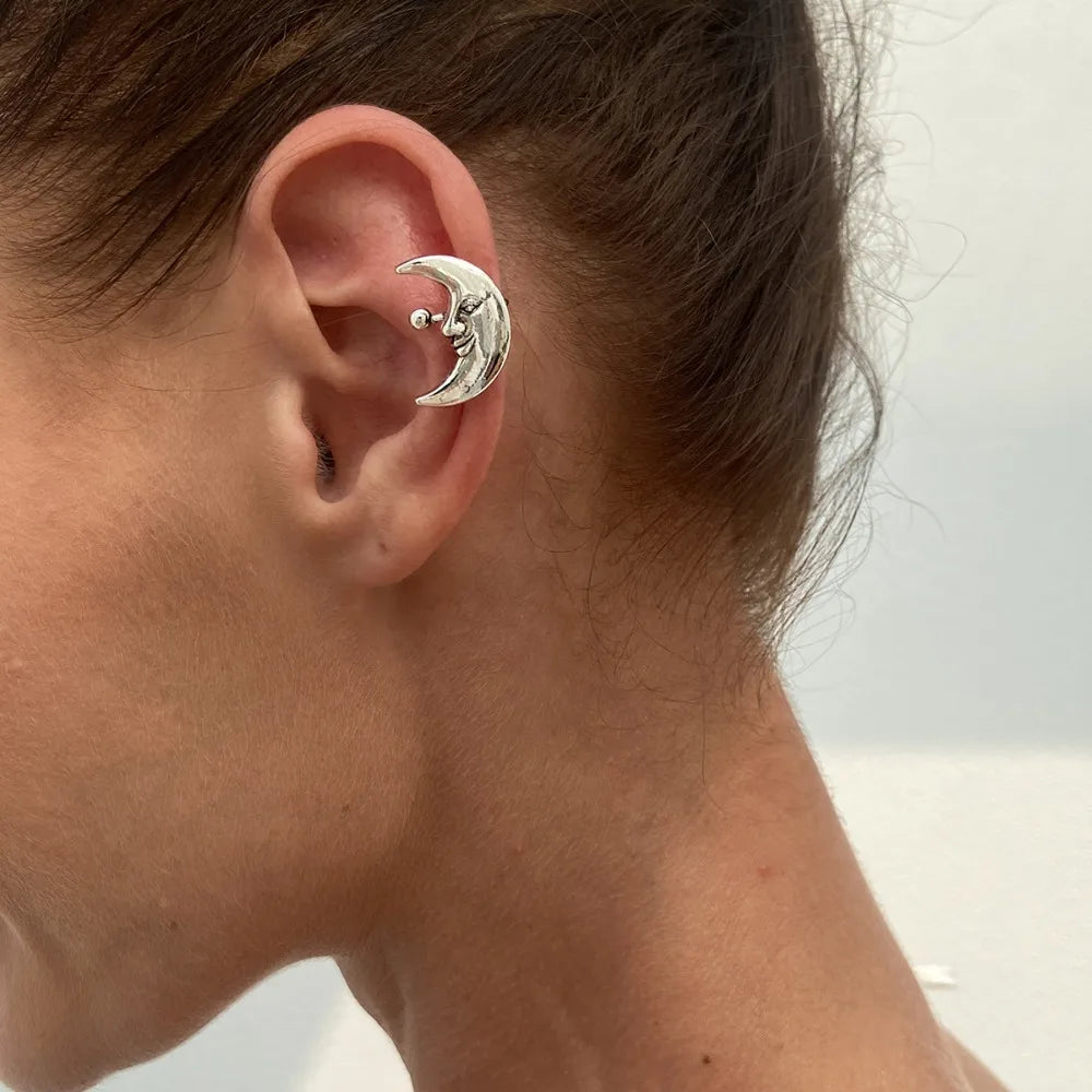 Vintage Flower C-Shape Ear Cuff – Starfish Shell Clip Earring Clip-On Ear Cuff PLUSH Style 10