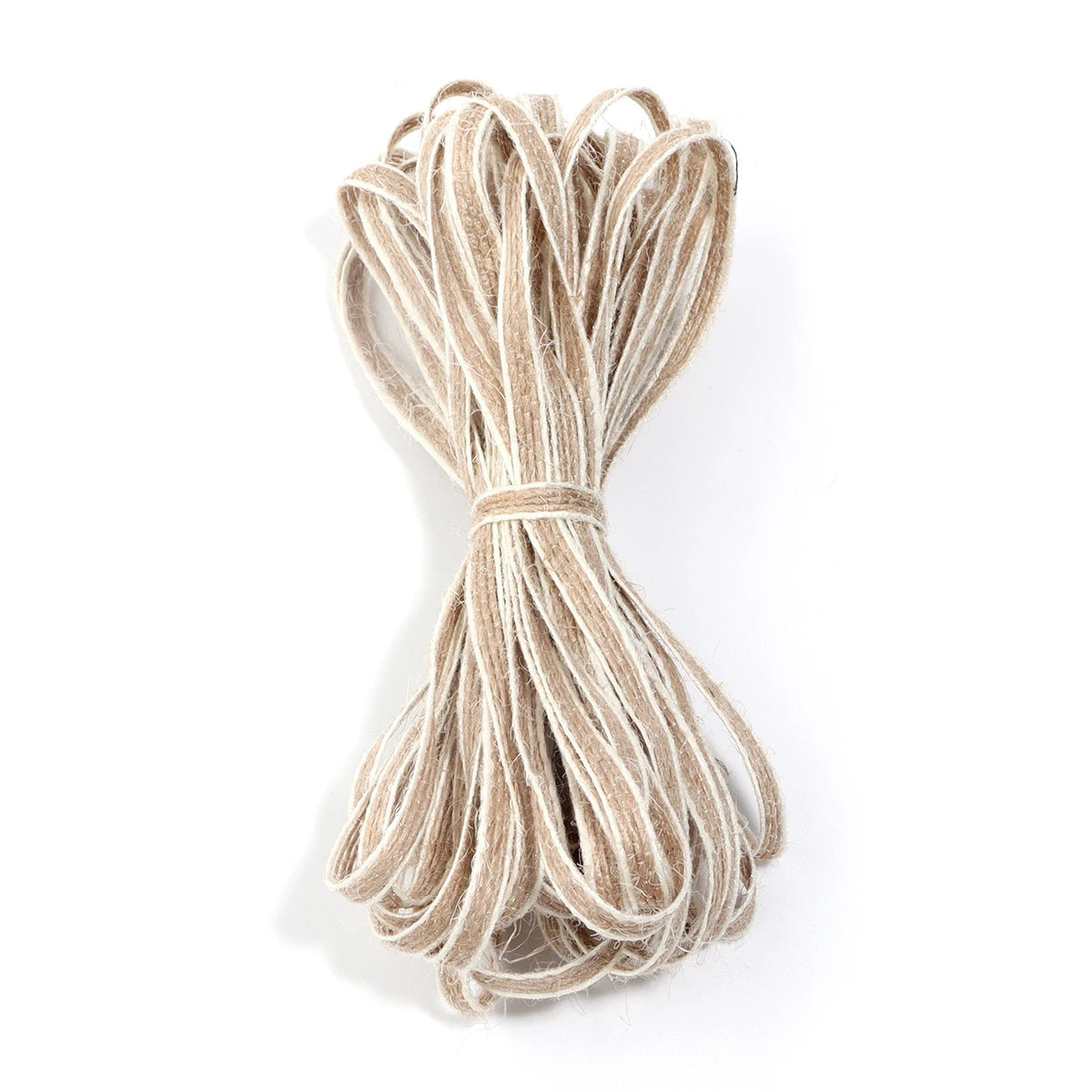 Natural Jute Burlap Ribbon White Edge Twine – 1–10m Cord Burlap Craft Ribbon PLUSH 0.6cm 2meters Brown