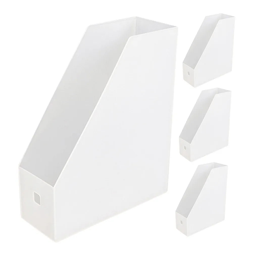 4-Pack Transparent Hanging File Storage Box Document Organizer File Storage Organizer PLUSH