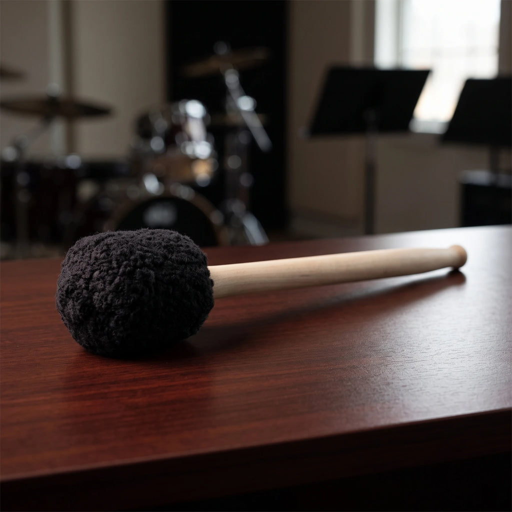 Wool Fleece Bass Drum Mallet – Maple Wood Handle | 41cm Bass Drum Mallet PLUSH Default Title