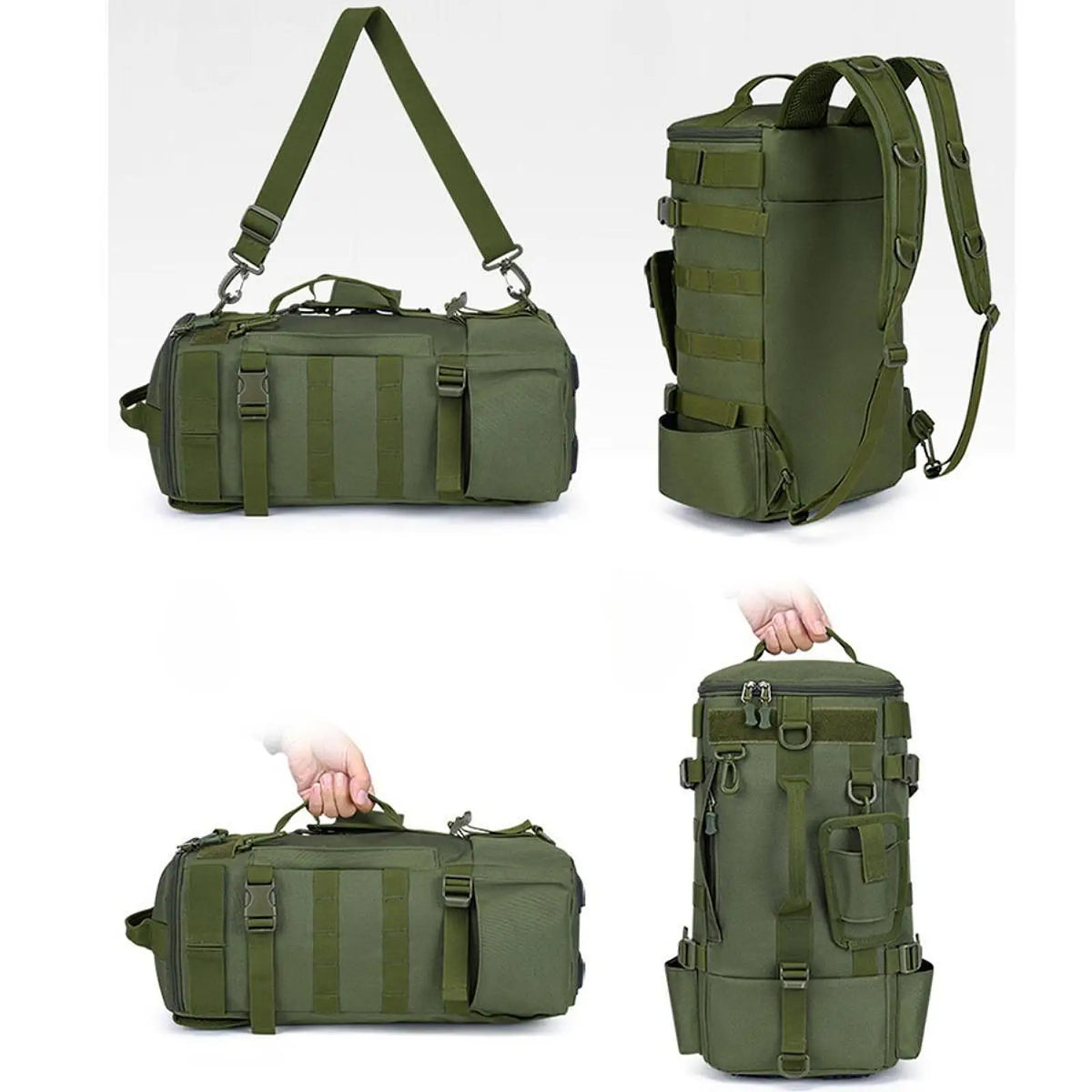 Fishing Rod Backpack with Reel Carrier – Waterproof Oxford Bag Fishing Backpack PLUSH