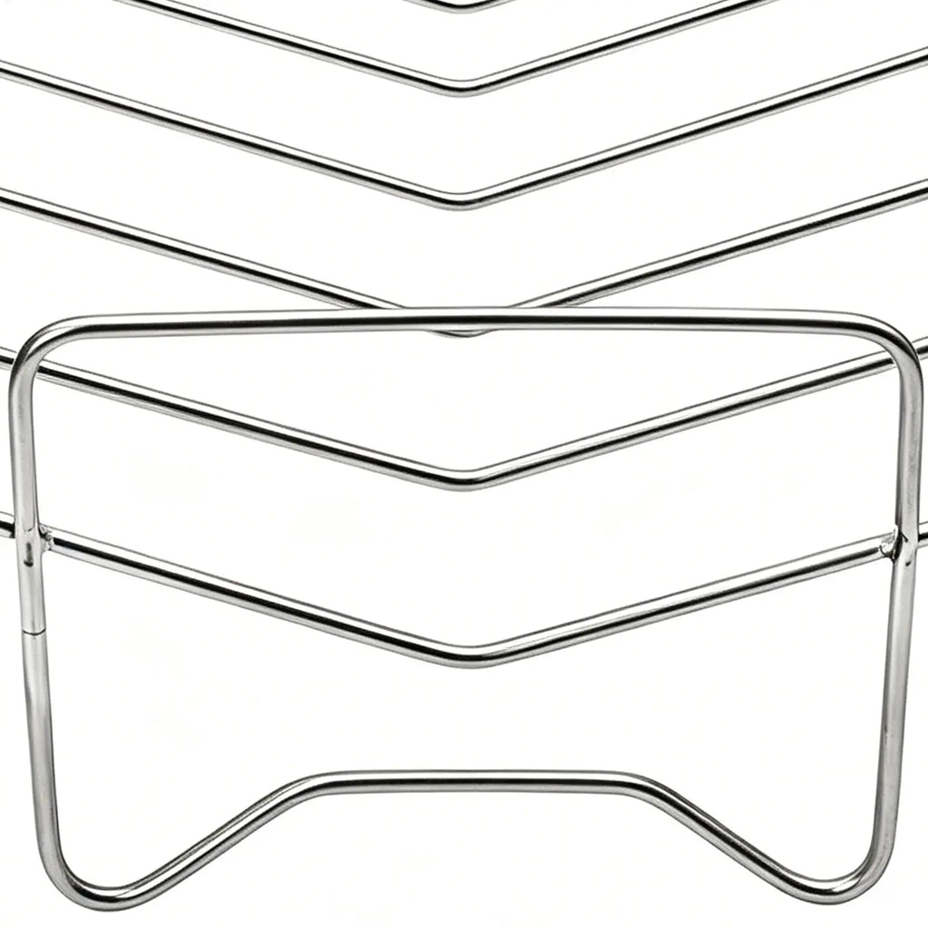 Stainless Steel V-Shape Roasting Rack – Turkey & BBQ Grill Roasting Rack PLUSH