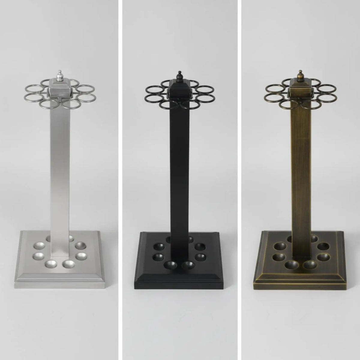 Metal Billiard Cue Rack Floor Stand | Pool Stick Holder Pool Cue Rack PLUSH