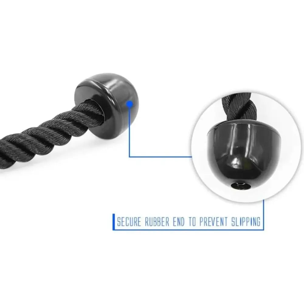 Single Handle Fitness Pull Rope – Triceps & Biceps Trainer Fitness Cable Attachment PLUSH