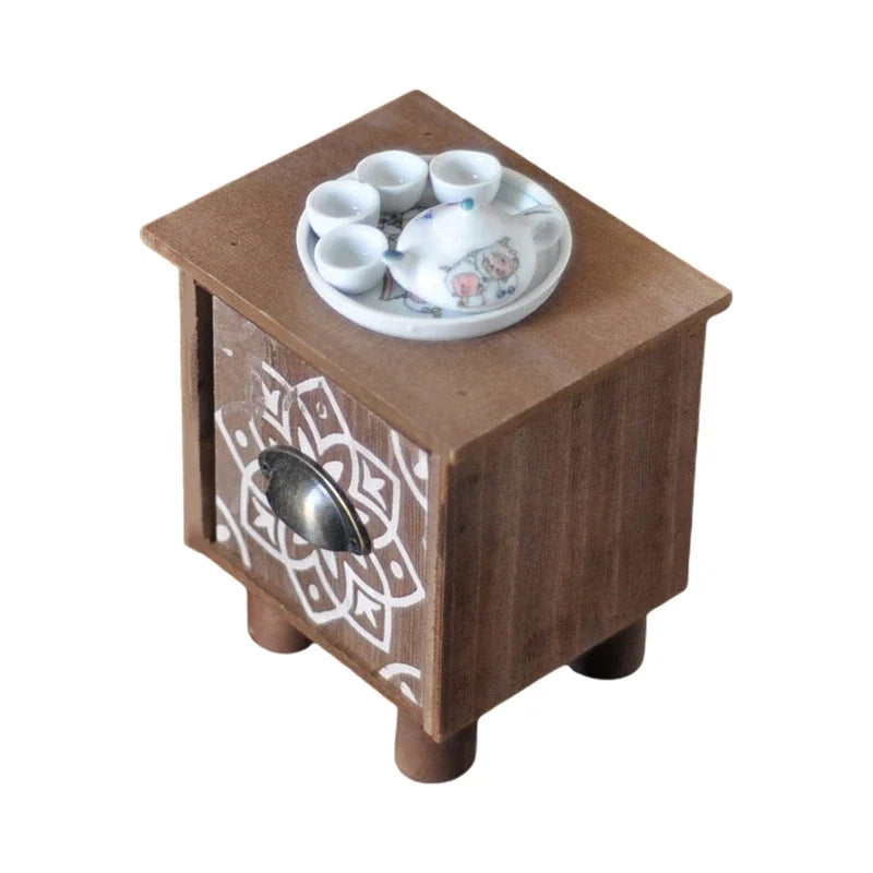 Mini Retro Wooden Tea Set – Newborn Baby Photography Props Photography Props Set PLUSH Khaki