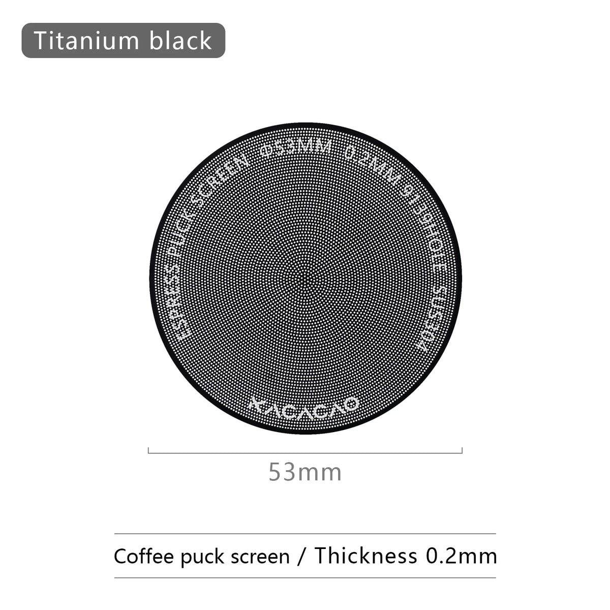 KACACAO Magnetic Puck Screen 51/53/58.5mm Reusable Espresso Filter Espresso Coffee Filter PLUSH 53mm Screen Black 2 PCS