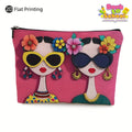 Floral Makeup Bag – Zipper Pouch & Jewelry Storage for Women Makeup Bag PLUSH A