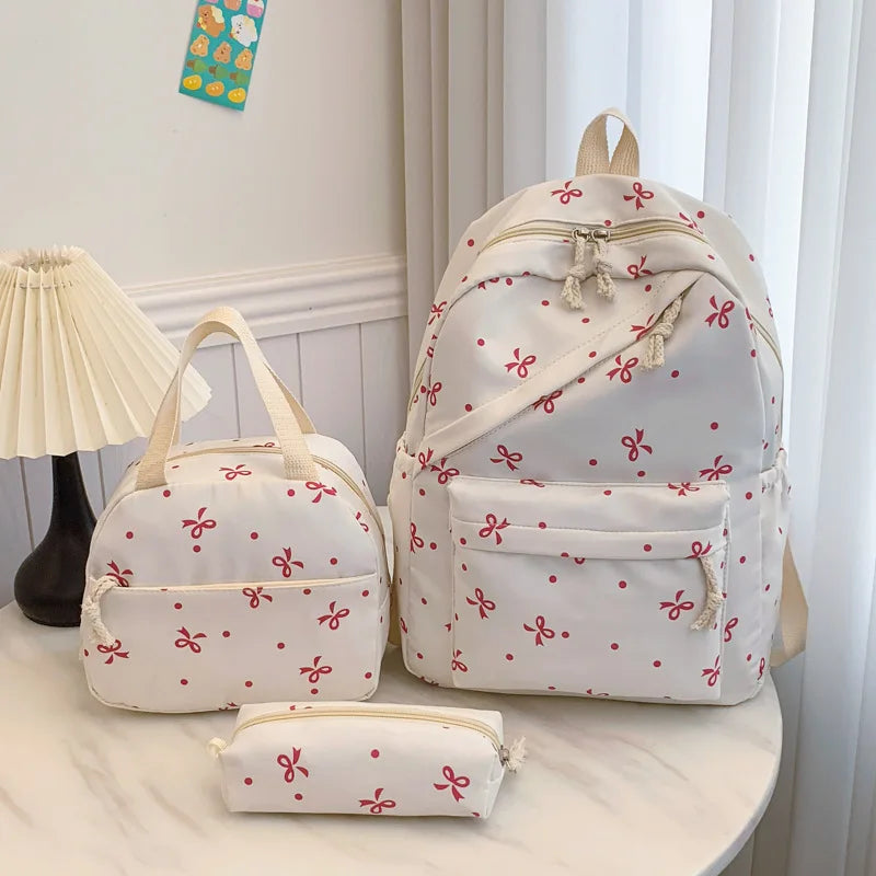 3-Piece Large Capacity Backpack Set – College & Travel Daypack Backpack Set PLUSH