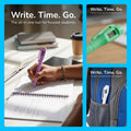 6-Pack Fine Tip Ballpoint Pens with Digital Clock Display Ballpoint Pen Set PLUSH Default Title