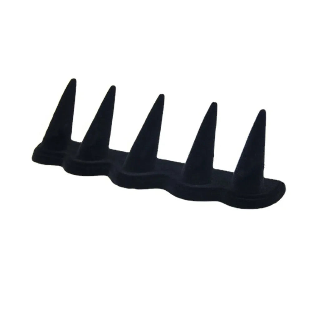 Velvet Ring Display Stand – Multi-Style Jewelry Holder Jewelry Display Stand PLUSH Five Fingers