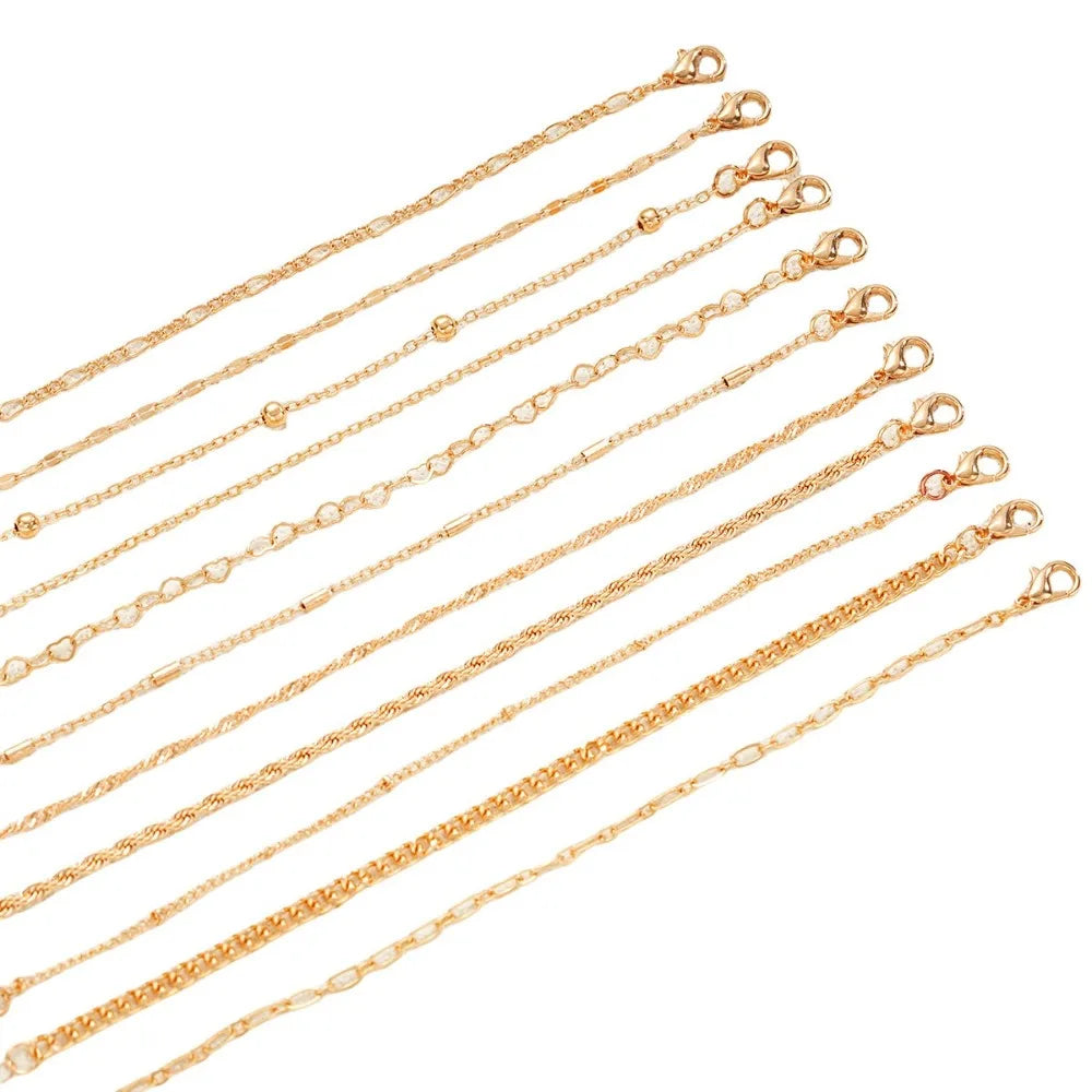 11-Piece Boho Bracelet Set – Twist Cuban Chain Multilayer Bangles Boho Bracelet Set PLUSH