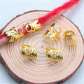 5pcs Dreadlock Beads Hair Cuffs Rings – Colorful Braid Clips Hair Braid Cuffs PLUSH 10pcs NO.33