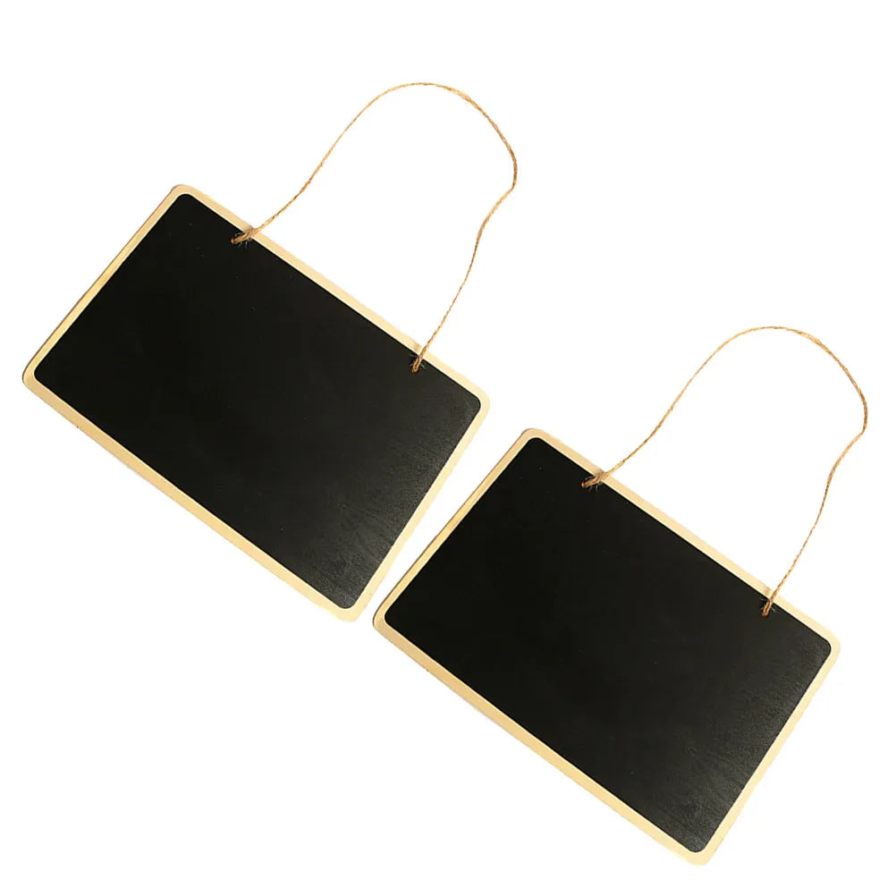 Mini Wooden Chalkboard Signs Set of 2 – Rustic Blackboard Decor Chalkboard Sign PLUSH